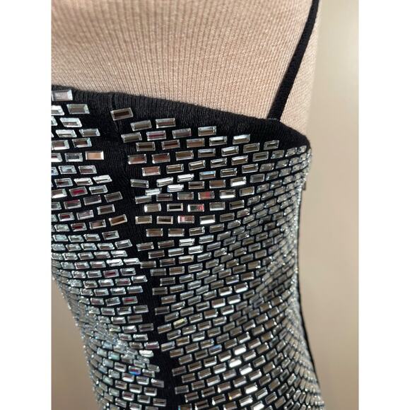 Retrofete Kyree Crystal Embellished Knit Bodycon Maxi Dress Size Small - Picture 9 of 12